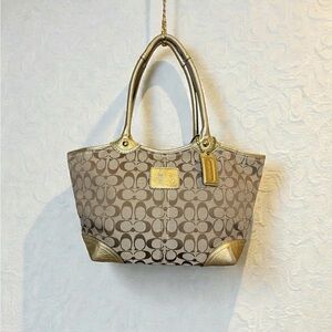 Coach Bleecker monogram tote bag